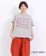 ラフィ天竺 プリントTシャツ(アルファベット)