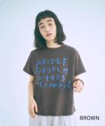 ラフィ天竺 プリントTシャツ(アルファベット)