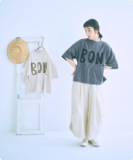 ラフィ天竺 プリントTシャツ(BON.)