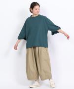 コットンBD度詰め天竺　マトンスリーブT