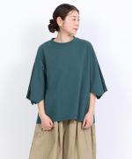 コットンBD度詰め天竺　マトンスリーブT