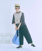 コットンBD度詰め天竺　マトンスリーブT