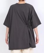 コットンBD度詰め天竺　サイドリボンプルオーバー