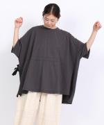 コットンBD度詰め天竺　サイドリボンプルオーバー