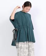 コットンBD度詰め天竺　サイドリボンプルオーバー