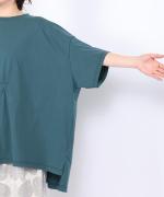 コットンBD度詰め天竺　サイドリボンプルオーバー