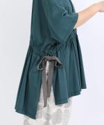 コットンBD度詰め天竺　サイドリボンプルオーバー