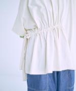 コットンBD度詰め天竺　サイドリボンプルオーバー