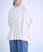 コットンBD度詰め天竺　サイドリボンプルオーバー