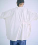 コットンBD度詰め天竺　サイドリボンプルオーバー