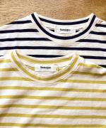 リサイクルコットンボーダー　ワイドプルオーバー