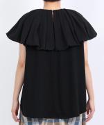 コットンウェービーボイル×コットン天竺　バブルカラープルオーバー