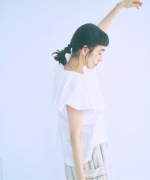 コットンウェービーボイル×コットン天竺　バブルカラープルオーバー