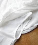 コットンウェービーボイル×コットン天竺　バブルカラープルオーバー