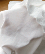 コットンウェービーボイル×コットン天竺　バブルカラープルオーバー