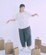 DEPEND天竺　プリント裾ラウンドT