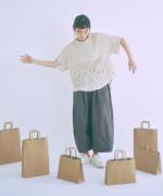 DEPEND天竺　プリント裾ラウンドT