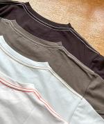 DEPEND天竺　プリント裾ラウンドT