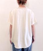 DEPEND天竺　プリント裾ラウンドT