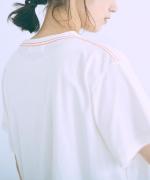 DEPEND天竺　プリント裾ラウンドT