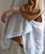 綿麻フィールド天竺　ギャザープルオーバー