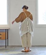 綿麻フィールド天竺　ギャザープルオーバー