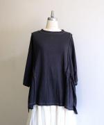 綿麻フィールド天竺　ギャザープルオーバー