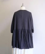 綿麻フィールド天竺　ギャザープルオーバー