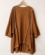 綿麻フィールド天竺　ギャザープルオーバー