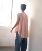 ラフィ天竺 プリントノースリーブプルオーバー