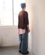 ラフィ天竺 プリントノースリーブプルオーバー