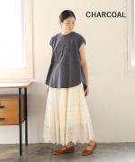 ラフィ天竺 プリントノースリーブプルオーバー