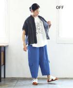 ラフィ天竺 プリントノースリーブプルオーバー