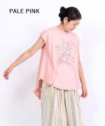 ラフィ天竺 プリントノースリーブプルオーバー