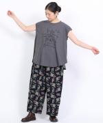 ラフィ天竺 プリントノースリーブプルオーバー