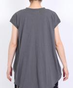 ラフィ天竺 プリントノースリーブプルオーバー