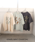 コットンBD度詰め天竺 プリントTシャツ