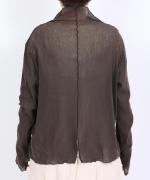 コットンチュール　ハイネックロングTシャツ