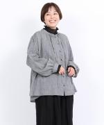 コットンチュール　ハイネックロングTシャツ