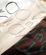 ラフィ天竺　7分袖プリントT（On my WAY）