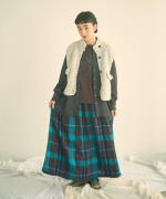 ラフィ天竺　7分袖プリントT（On my WAY）