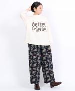 ラフィ天竺　7分袖プリントT（better together）