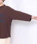 ラフィ天竺　7分袖プリントT（better together）