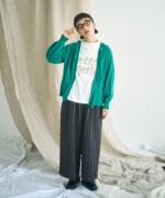 ラフィ天竺　7分袖プリントT（better together）