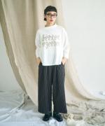 ラフィ天竺　7分袖プリントT（better together）