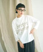 ラフィ天竺　7分袖プリントT（better together）