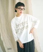 ラフィ天竺　7分袖プリントT（better together）