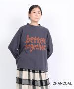 ラフィ天竺　7分袖プリントT（better together）