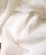 ガーゼ裏毛×リネンレーヨン　フリルカラープルオーバー