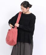 スカラップボーダージャガード　ラグランロングプルオーバー